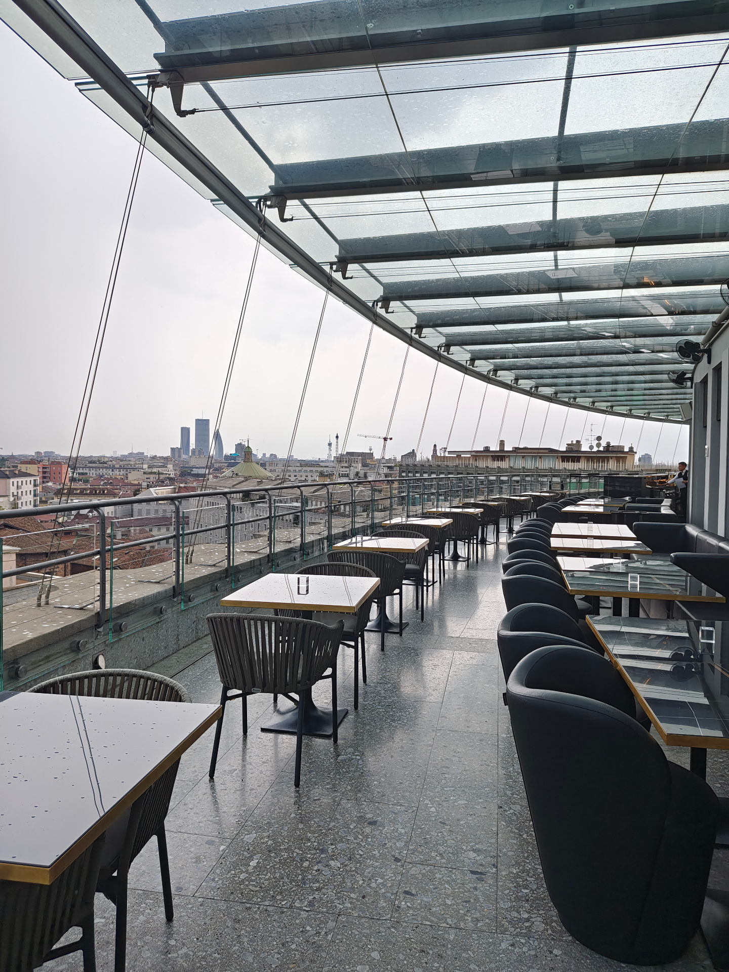 Hotel dei Cavalieri, terrazza panoramica con vista su Milano
